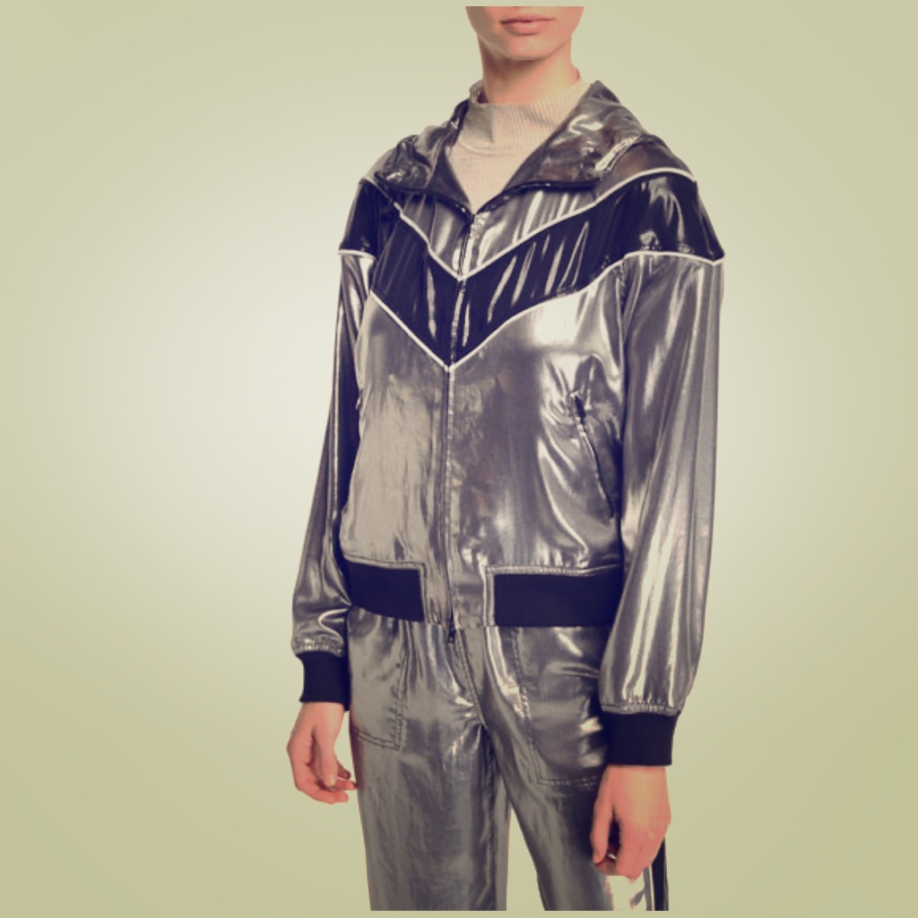 Rag & Bone Sloane Metallic Track Jacket